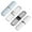 White/Transparent White/Transparent Black/Grey Blue, variant on uxcell 4pcs Travel Toothbrush Case White/Transparent White/Transparent Black/Grey Blue Portable Toothbrush Holder Toothbrush Organizer Storage Container Covers for Travel Business Camping
