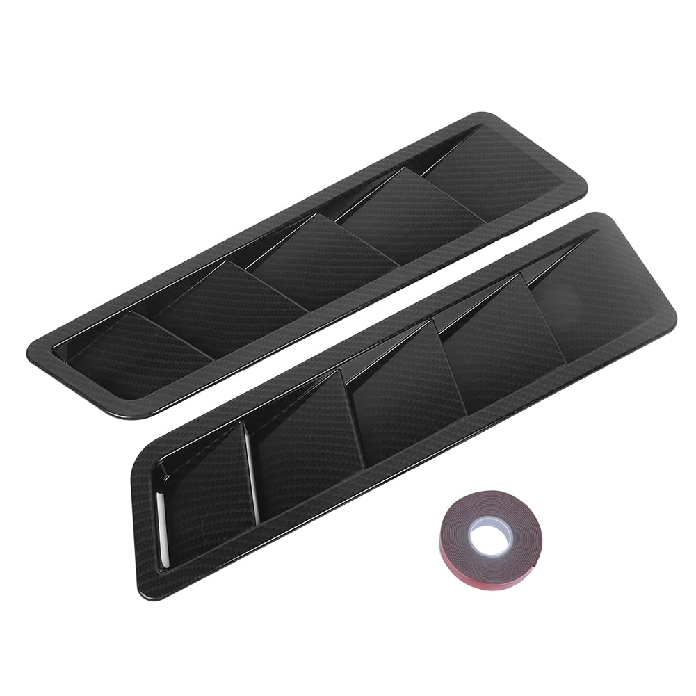Car Hood Air Intake Louver Panel Engine ABS Cooling Vent Cover Trim Accessory