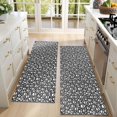 thumbnail image 4 of Kitchen Rugs Sets Of 2,Black White Tiny Skull Pattern Anti Fatigue Kitchen Mat Rugs Non Slip Washable,Decorative Kitchen Floor Mats for Kitchen,Sink,Laundry,17"X47", 4 of 5