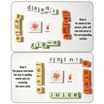 thumbnail image 5 of Vocabulary Spelling Set | Early Education Puzzle Blocks | English Learning Flash Cards | Interactive Wooden or Plastic | Portable Design | 13x11x3.5cm | 1 Set, 5 of 9