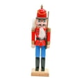 thumbnail image 1 of Wooden Nutcracker Christmas Decoration Festive Collectible Painted Traditional Red, 1 of 9