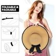 thumbnail image 6 of Sun Hats for Women Wide Brim Summer Beach Hats for Women Foldable Travel Straw UV Protection, 6 of 7