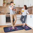 thumbnail image 7 of Butterfly Skull Kitchen Rugs Set Non Slip Mats Runner for Dining Room, 7 of 7