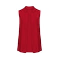 thumbnail image 4 of Summer Blazer Suit Vest Jacket Woman Sleeveless Open Front Cardigan Dressy Casual Business Office Workwear (Medium, Red), 4 of 6
