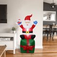 thumbnail image 4 of Santa Claus Iluminado Luz LED Regalo Navidad Iluminación Fiesta de explosión Conjunto de decoración al aire libre Adorno de plástico Presente Kits de decoración para fiestas Enchufe australiano Matsuzay HA009022-04B, 4 of 6
