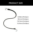 thumbnail image 5 of BQBQERT 10Pcs Rubber Tie Down Straps Bungee Cords with Hook Enduring Outdoor Tarp Straps Adjustable Tarp Straps Easy to Use, 5 of 6