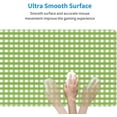 thumbnail image 4 of Green Gingham Large Gaming Mouse Pad 31.5 x 11.8in Desk Keyboard Mat NonSlip Rubber Base with Stitched Edges Versatile for Work, Play, Office, and Home Enhance Your Setup, 4 of 6