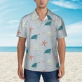 thumbnail image 4 of Goofa Turtles And Shells Hawaiian Shirt for Men, Unisex Summer Beach Casual Short Sleeve Button Down Shirts,Aloha Tropical Floral print shirt-XX-Large, 4 of 9