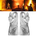 thumbnail image 2 of Heat Resistance Gloves, Safe 500  Degrees Celsius  Reusable Thermal Insulation Gloves  For  For Smelt, 2 of 8