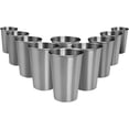 thumbnail image 1 of Stainless Steel Cups 18 oz Unbreakable and Reusable Drinking Cups Eco-Friendly Healthy Tumbler Set for Milk Juice and Water Dishwasher Safe (10 Pcs), 1 of 8