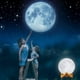 thumbnail image 5 of Lámpara de luna YONGSHENG Luz de noche de luna Impresión 3D 16 colores CON soporte Y CONTROL REMOTO recargable por USB, 5 of 5