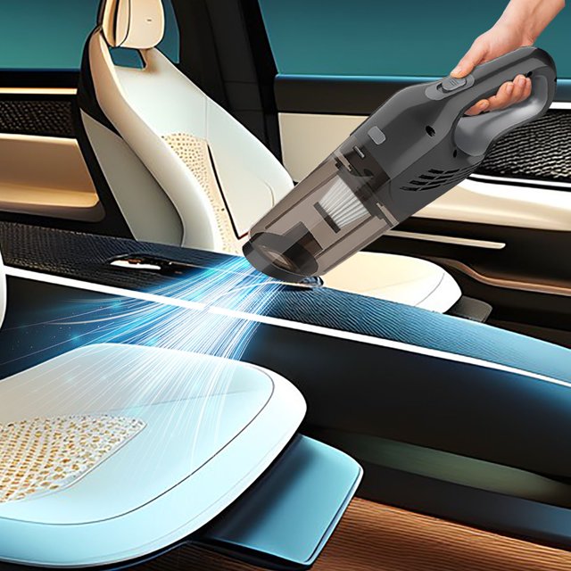 Xihbxyly Aspiradora para Coche, Potente Succión de 5500 Pa, Inalámbrica, Multifunción 4 En 1, para Uso Doméstico y En Coche, Batería de Alta Potencia de 4000 Mah, Compacta y Ligera, Tamaño 350 X 75 X