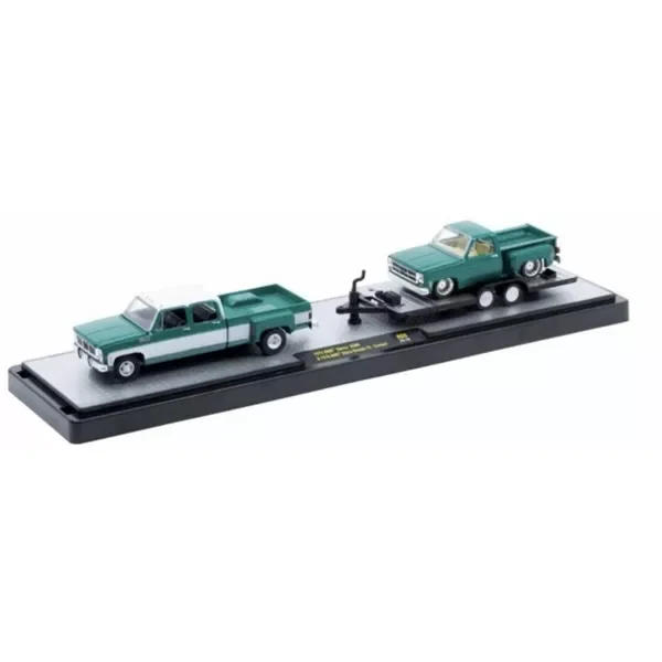 【hiro321】M2マシーンズ GMC 3500 デューリー 2台セット M2 Machines Auto Haulers 1973 GMC Sierra 3500 Dually & 1975 GMC