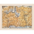 thumbnail image 3 of Baedeker 18x15 Black Modern Framed Museum Art Print Titled - Valtellina North Italy Region - Baedeker 1921, 3 of 5