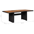 thumbnail image 4 of vidaXL 11 Piece Outdoor Dining Set Poly Rattan Black, 4 of 5