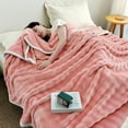 thumbnail image 6 of Soft Fleece Blanket Warm and Soft Layer Double-Sided All-Season Solid Color Blanket, 6 of 6