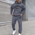 thumbnail image 4 of Yhkghxis LOS ANGLES Graphic Tracksuit Men 2 Piece Set Casual Workout Hoodies and Joggers Sweatsuits Sets Outfits with Pockets, 4 of 5