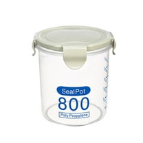 Airtight Plastic Storage Containers with Lids, Stackable Kitchen and Refrigerator Food Canisters