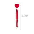 thumbnail image 3 of Milue 6x 1.0mm Black Ink Ballpoint Pens Smooth Writing Pens Heart Shaped Wedding Pens, 3 of 20