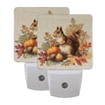 thumbnail image 7 of LED Sensor Night Light Auto On/Off Dusk to Dawn Lamp for Bedroom Hallway Cute Squirrel with Acorns 2 Pack, 7 of 7