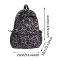 thumbnail image 3 of VOUZZA Cheetah Print Unisex Trendy Leopard Print Backpack Large Capacity Student School Bookbag Back to School Backpack for Men Women, 3 of 4