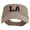 Khaki, variant on Louisiana LA Letter Heat Transfer Cotton Twill Sun Visor - Royal OSFM