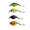 A, variant on Mini Metal Fishing Lure for Bass Trout Walleye Crappie Pike, Ultralight Fishing Bait(2 PCS)