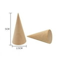 thumbnail image 2 of Datingday 5 Pcs/Set Ring Organizer Wooden Cone Creative Ring Holder Jewelry Display Holder, 2 of 7