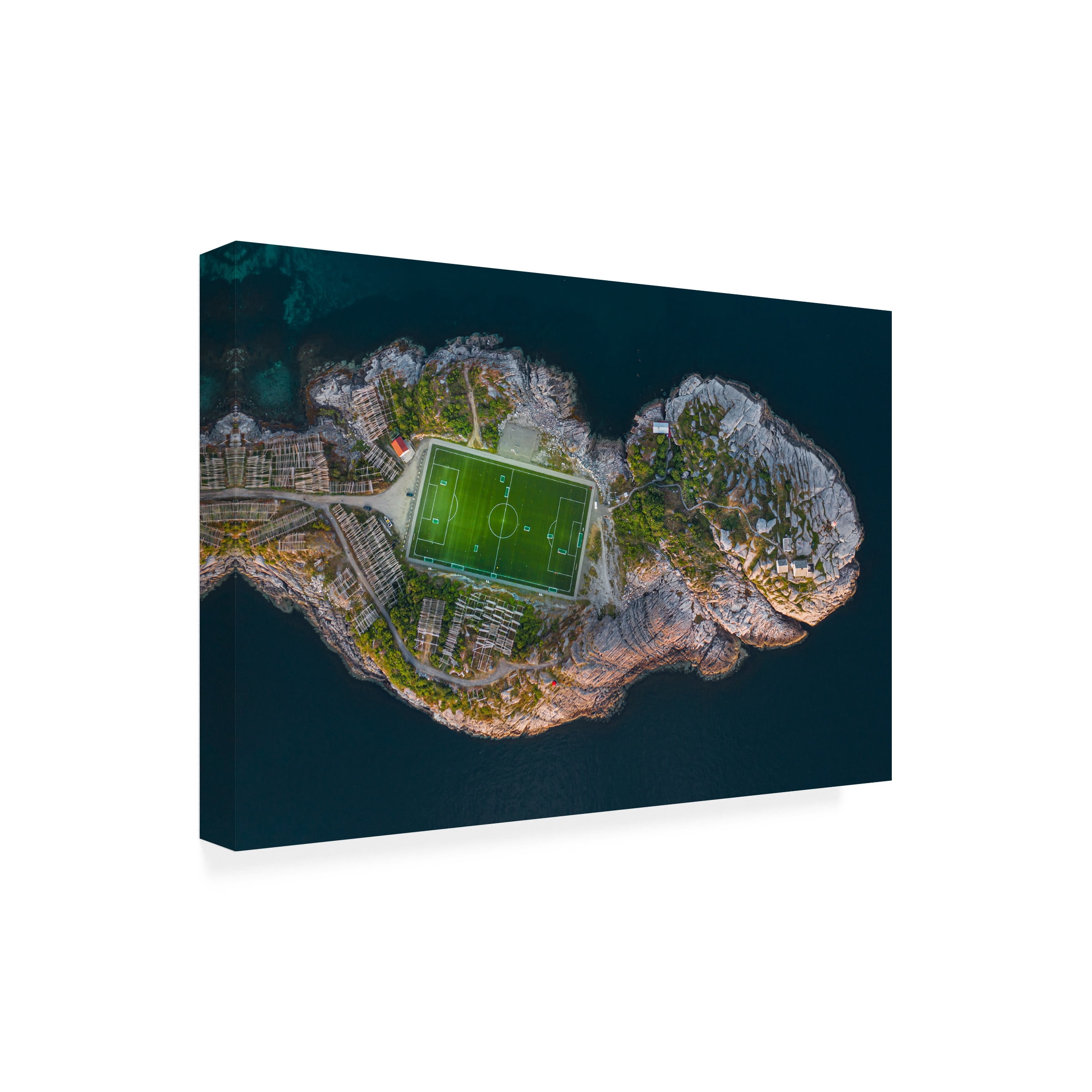 Simoon 'Football Field On The Edge Of The World' Canvas Art
