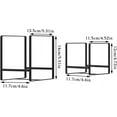 thumbnail image 4 of SUNFIOCN 4PCS Plate Holders Organizer, Metal Dish Storage Dying Display Rack for Cabinet, Counter and Cupboard - Black? 2 Small and 2 Large, 4 of 8