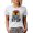 White, variant on The Real Workout Starts When You Want to Stop Quote with a Weightlifter, Heather Grey T-Shirt, Large