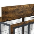 thumbnail image 6 of ACE-PET, 31.5" Furniture Style Dog Crate Side Table with Double Doors, Lift Top & Wheels, for Small-sized Dogs up to 30 LBS, 31.50"W x 21"D x 24.8"H (Rustic Brown), 6 of 10