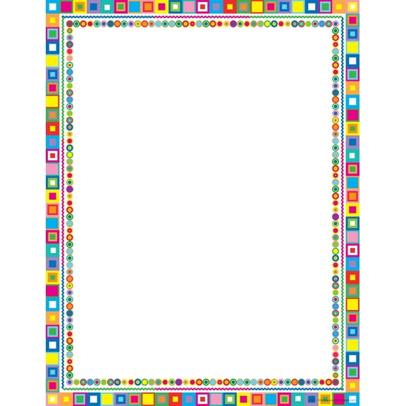 Barker Creek Retro Design Computer Paper, 8-1/2 x 11 Inches, 50 Sheets