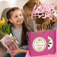 thumbnail image 2 of BagDream 100 Pack Medium Pink Kraft Paper Bags with Handles, 8x4.25x10.5"  Gift Wrap Bags for Mother's Day, Baby Shower, Wedding, Party Favors Supplies, 2 of 10