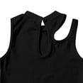 thumbnail image 7 of FRSASU Girls Sleeveless Leotards for Ballet Cutout Stretch Hollow Back Sleeveless Dance Uniform Bodysuits for 3-14 Years Black, 7 of 7
