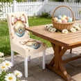 thumbnail image 4 of Housses de Chaise Lapin de Pâques Mignon B Décoration de Chaise de Table Festive pour Fêtes de Pâques Repas à la Maison Rassemblements de Vacances Polyester, 4 of 7