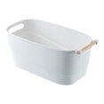thumbnail image 2 of Cestas de Almacenamiento Yuyangstore Prácticas Blancas con Asa Organizador de Cocina Plástico Apilables, 2 of 8