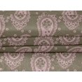 thumbnail image 4 of oneOone Velvet Medium Brown Fabric Paisleys Sewing Craft Projects Fabric Prints By Yard 58 Inch Wide, 4 of 5