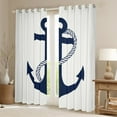 thumbnail image 2 of Erosebridal Ocean Anchor Curtains for Living Room For Teens,Nautical Theme Curtains and Drapes (42Wx84L),Sea Room Decorative, 2 of 6