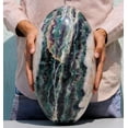 thumbnail image 5 of Polished Crystal Lingam Multi Colors Fluorite Large 360mm / 48.5lbs, Shivling for Healing Stone & Spiritual Home Decor, Sacred Crystal Gift Chakra Balancing, Serene Energy Enhancer for Yoga & Reiki, 5 of 5