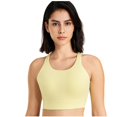 thumbnail image 2 of Women's Sports Bras Sports Fitness Bra Yoga Running Bra Dry Wicking Bra Bras for Women No Underwire Yellow S, 2 of 8