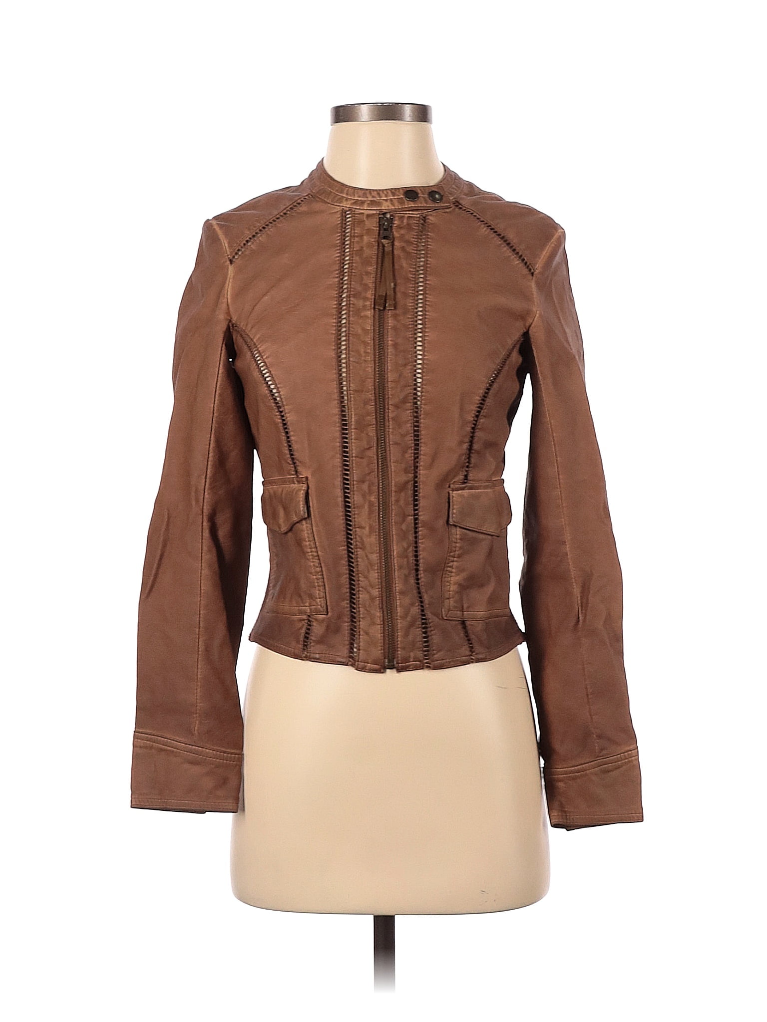 Hei Hei Faux Leather Jacket Pre-Owned Hei Hei Womens Size XS Faux