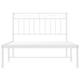 thumbnail image 3 of vidaXL Metal Bed Frame with Headboard White 100x200 cm, 3 of 5