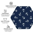 thumbnail image 4 of Balery 6 Pcs Nautical Themed Simple Anchorsleather Coasters Set, Drink Table Cup Coasters For Living Room Kitchen Coffee Decor, 4 of 9