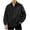 Black, variant on LIaqionyy Mens Button down Shirt Casual Loose Long Sleeve Collared Shirts Solid Color Wedding Prom Business Tops