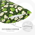 thumbnail image 3 of Yiaed Green Fruit Print Brushed Microfiber Envelope Pillowcases, Standard,Envelope Closure Pillow Cases(Without Pillow Core)-16"x24", 3 of 6
