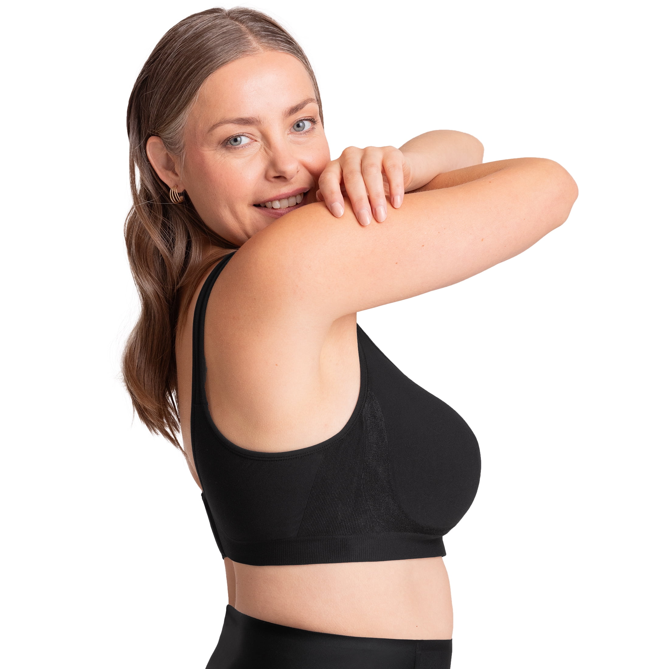 Truekind Comfort Everyday Wireless Shaping Bra – Women's Wire-Free Bra, Full-Coverage Cups, Sizes S to 4XL