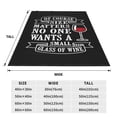 thumbnail image 5 of Bingfone Wine Funny Print Flannel Fleece Blanket Throw Blanket For Bed,Sofa,Couch,Travel,Camping(60"X50"), 5 of 9