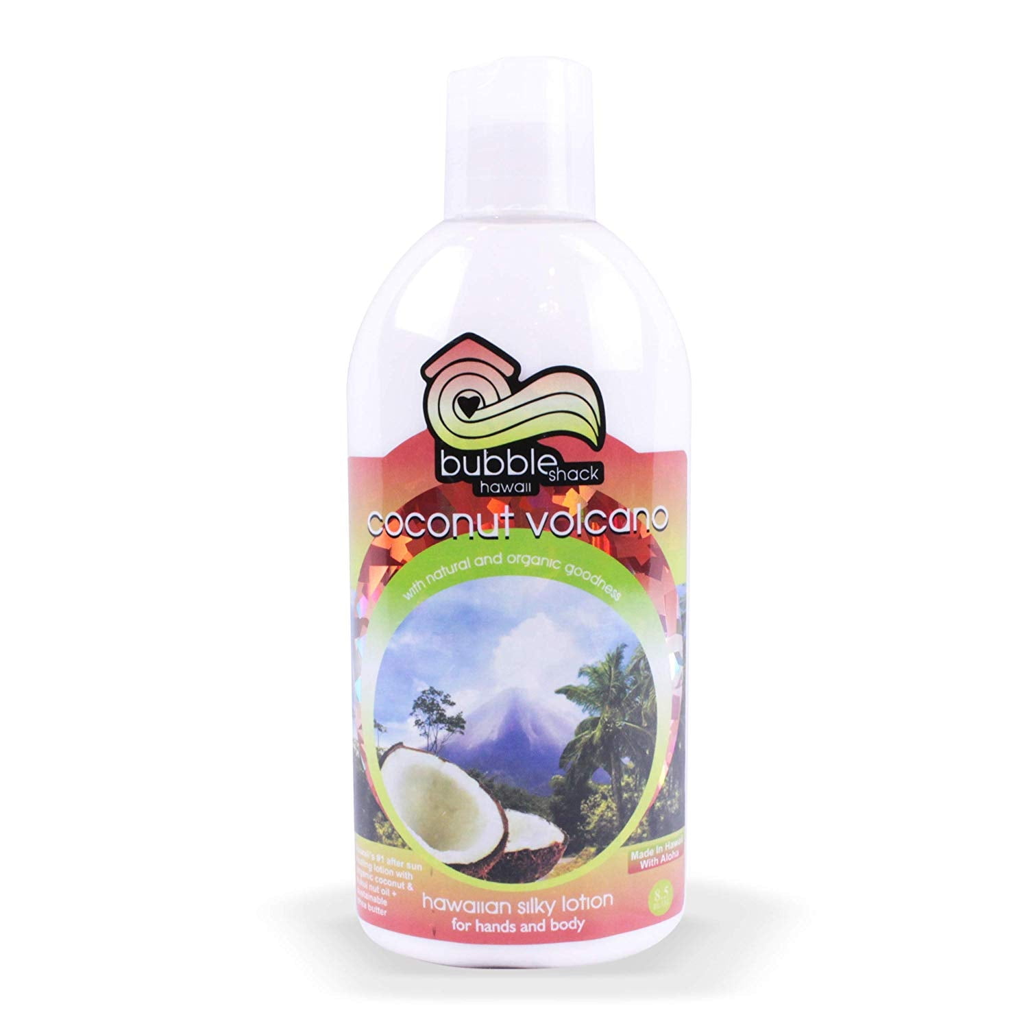Bubble Shack Hawaii Tropical Honeysuckle & Tuberose Hawaiian Silky Lotion Organic Kukui & Shea, (1)