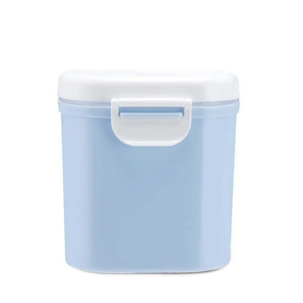 Caja de Almacenamiento en Polvo Perfke Recipiente Portátil para Alimentos Estuche Sin BPA Azul Recipiente de leche en polvo